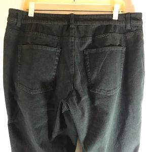 COLDWATER CREEK GREEN STRETCH JEANS 16